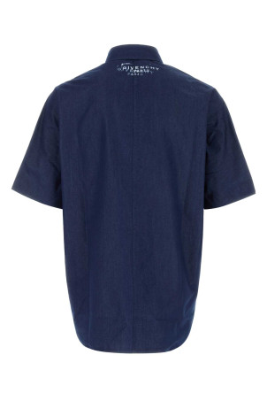 Сорочка з синього шамбре Black GIVENCHY (BM617Q517D)