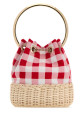 Embroidered canvas Bon Bon bucket bag JIMMY CHOO (BONBONBQQ)