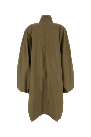 Оливково-зелене пальто з попліну CHLOE (CH26UMA12144) CHLOÉ