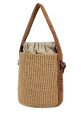 Beige raffia bucket bag CHLOE (CHC23AS381L18)