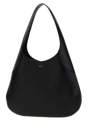 Чорна шкіряна сумка для покупок Joan, багатоколірна, KHAITE (H1044875L875)