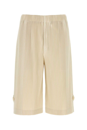 Sand polyester bermuda shorts HOMME PLISSE' ISSEY MIYAKE (HP66JF212)
