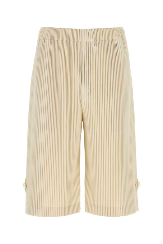 Sand polyester bermuda shorts HOMME PLISSE' ISSEY MIYAKE (HP66JF212)