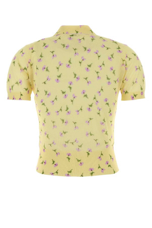 Поліестерова сорочка-поло з принтом, жовта, JIL SANDER (J03GL0117J15480)