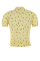 Поло из смешанного хлопка с принтом, желтое, JIL SANDER (J03GL0117J15480)