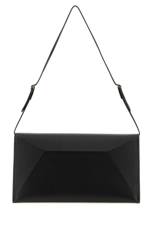 Black leather medium File shoulder bag JIL SANDER (J08ZH0099P9077)