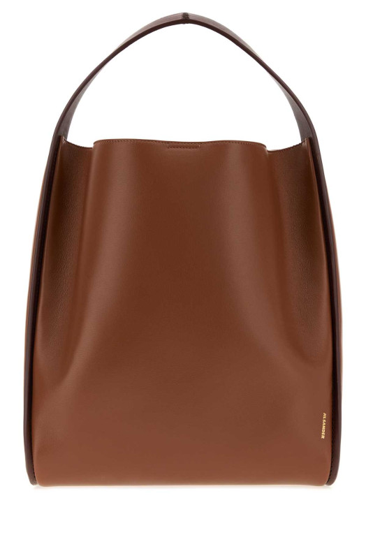 Сумка-кошик Pivot из кожи цвета карамели JIL SANDER (J08ZH0102P9166)