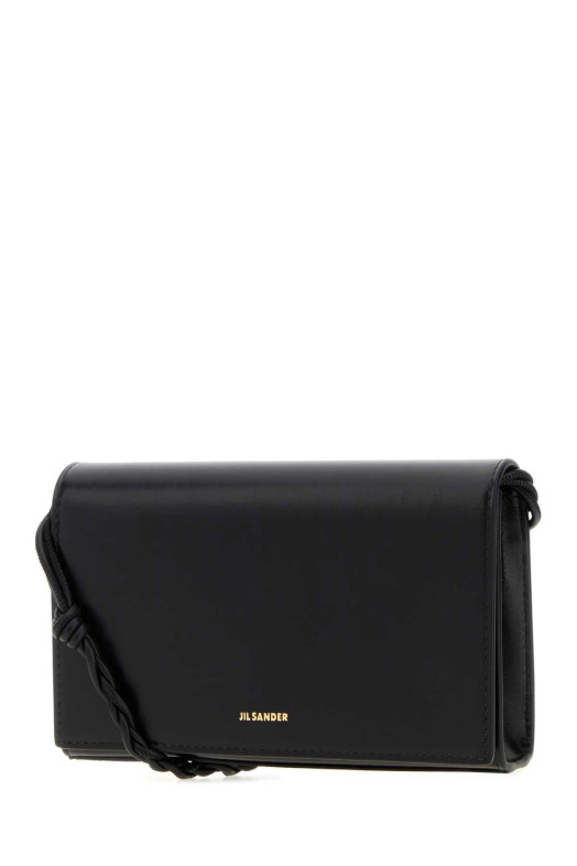 Black leather Tangle wallet JIL SANDER (J10VL0023P4841)