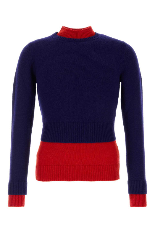 Двухцветный свитер из шерстяной смеси JIL SANDER (J21GP0203J14836)