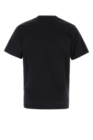 Black cotton t-shirt Blue MONCLER (L10918C0007489B8Q)