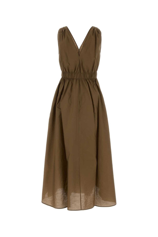 Brown poplin dress BRUNELLO CUCINELLI (M0F79A5092)