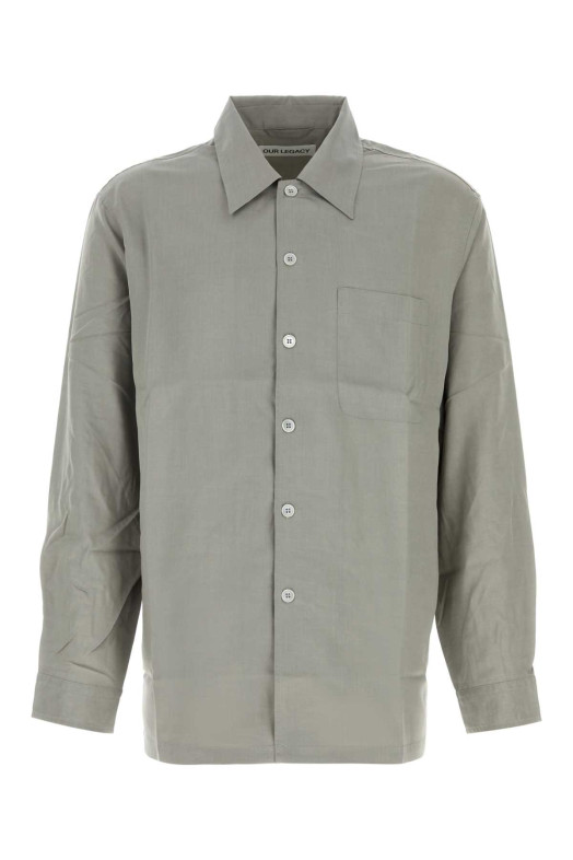 Grey lyocell shirt OUR LEGACY (M2262EWG)