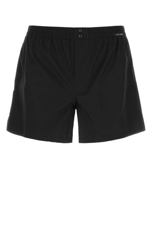 Черные боксеры из поплина Black DOLCE & GABBANA (M3A12TON0ED) DOLCE & GABBANA