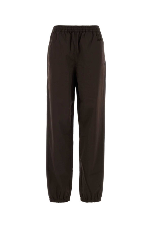 Chocolate twill joggers MIU MIU (MP1975SOOO19CT)