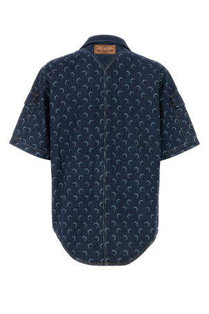 Printed denim shirt MARINE SERRE (MSI062ARDEN0002)