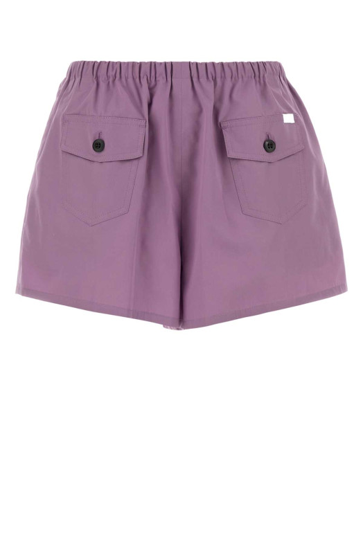 Lilac poplin shorts PRADA (P235KSOOO1XV2)