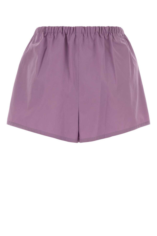 Lilac poplin shorts PRADA (P235KSOOO1XV2)