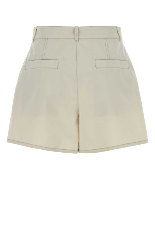 Хлопковые шорты цвета слоновой кости LEMAIRE (PA1304LF1531)
