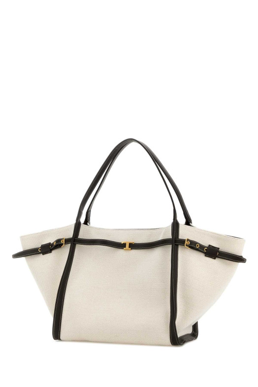Белая холщовая сумка среднего размера TOD'S (XBWTIMAT300U6J) TOD'S
