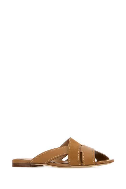 Тапочки из замши и кожи TOD'S (XXW99L0JY50V1S) TOD'S