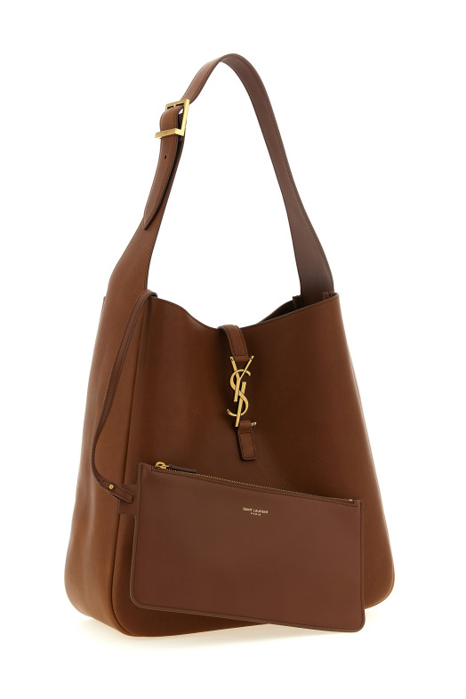 Большая сумка через плечо «Le 5 à 7», коричневая 850545AAEOP2103