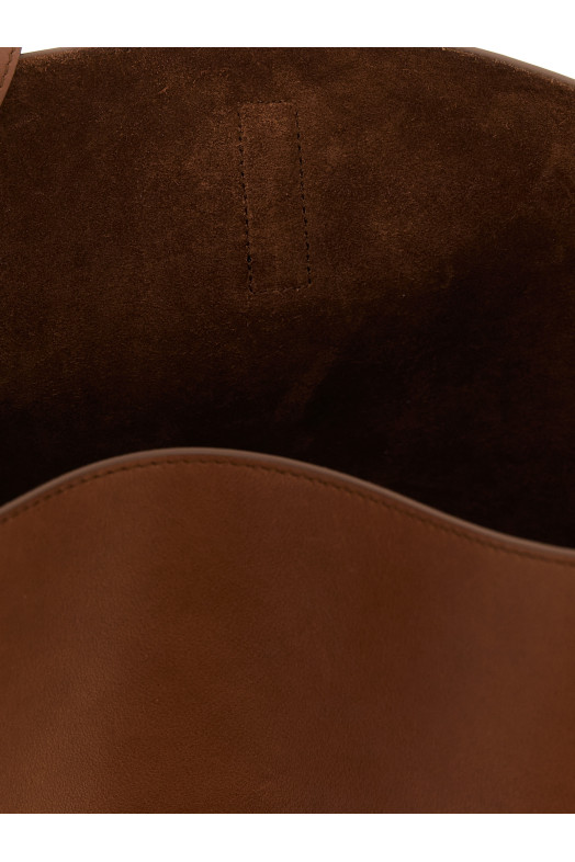 Большая сумка через плечо «Le 5 à 7», коричневая 850545AAEOP2103