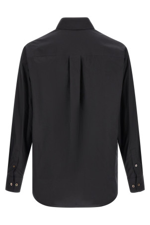 Сорочка з бавовни та шовку, чорна LEMAIRE SH1236LF1500BK998
