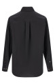 Рубашка из хлопка и шелка, черная LEMAIRE SH1236LF1500BK998