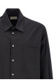Рубашка из хлопка и шелка, черная LEMAIRE SH1236LF1500BK998