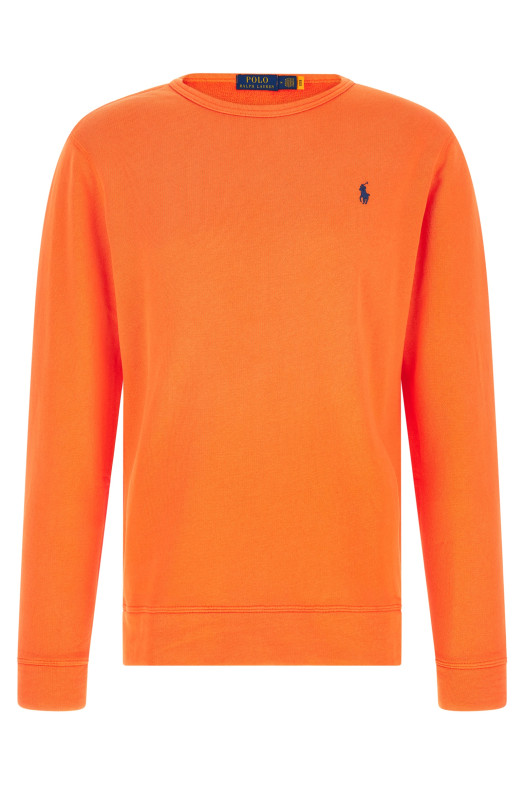 Хлопковая толстовка Loopback оранжевого цвета POLO RALPH LAUREN 710A12485006