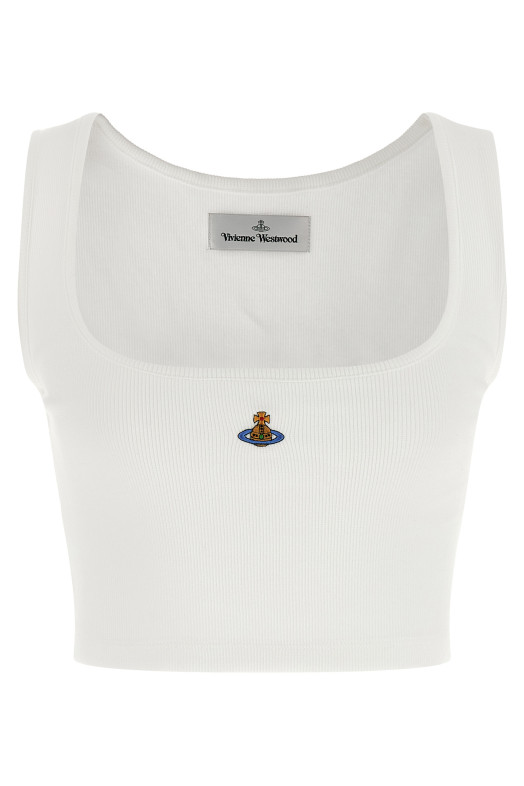 Топ «Cropped Rib», белый 1G010011J009CA401