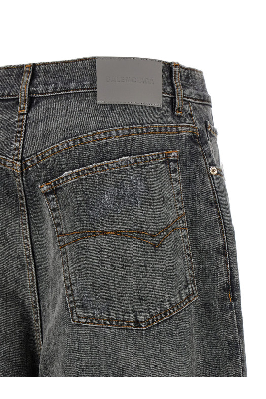 Джинсы «Low Crotch Baggy» серого цвета 872163TUW561441