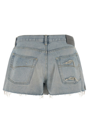 Японська спідниця-шорти з твілу, СИНЯ BALENCIAGA 872186TDW144200