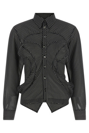 Сорочка в горошок, чорно-сіра JUNYA WATANABE JQB0011