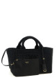 Вязаная крючком сумка для покупок, черная PRADA 1BG635VOUO2M2TF0002