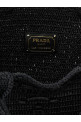 Вязаная крючком сумка для покупок, черная PRADA 1BG635VOUO2M2TF0002