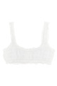 Broderie bikini top White