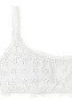 Broderie bikini top White
