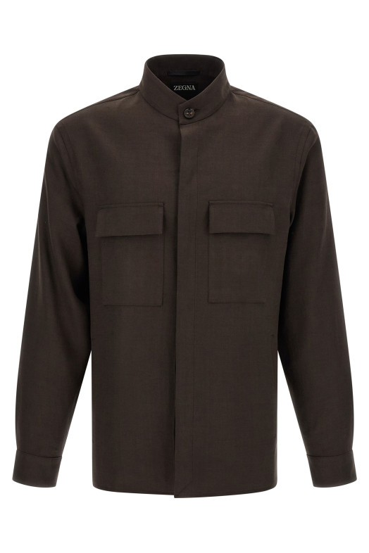 Рубашка-оверсайз «Oasi lino», коричневая UHV71A3SOT54202