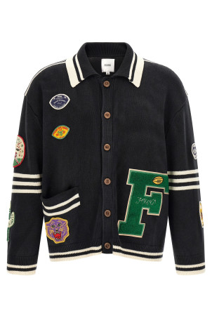 Кардиган «Fin Varsity» черного цвета FOSS26CA010120027