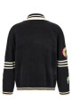 'Fin Varsity' cardigan Black