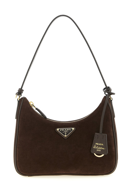 'Prada Re-Edition 2005' mini shoulder bag Brown