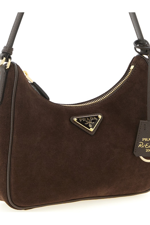 'Prada Re-Edition 2005' mini shoulder bag Brown