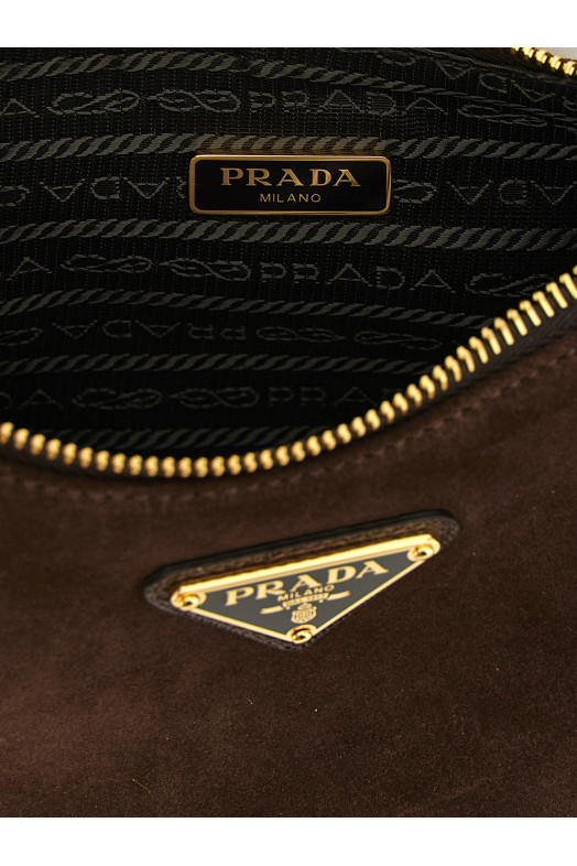 'Prada Re-Edition 2005' mini shoulder bag Brown