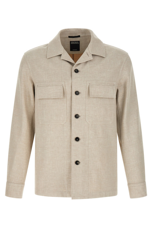 'Crossover' overshirt Gray