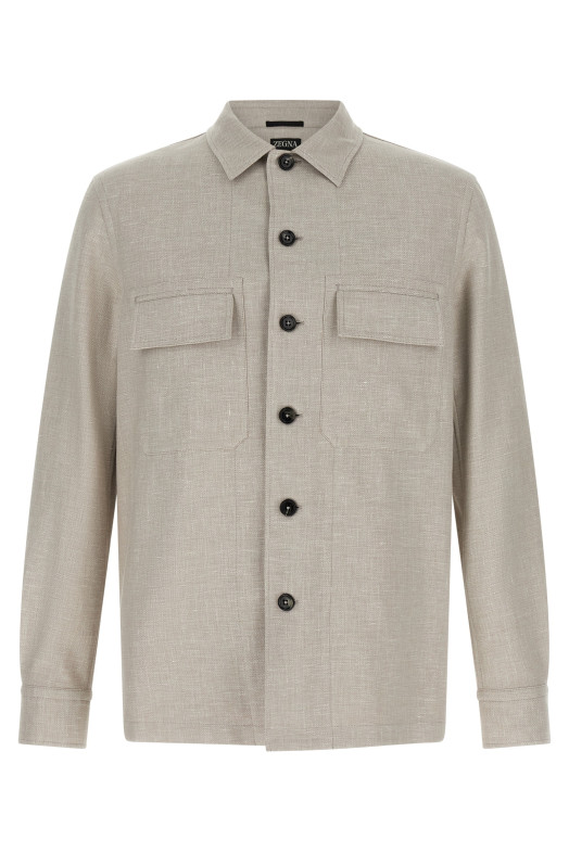 'Crossover' overshirt Gray