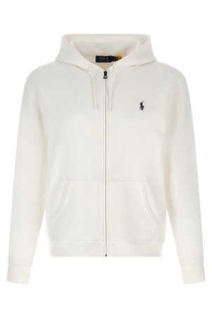 Бавовняна толстовка з капюшоном Loopback, біла POLO RALPH LAUREN 710A12480007