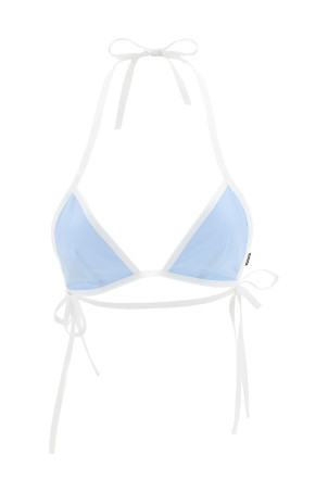 Попліновий топ для бікіні, СИНІЙ MIU MIU MCX355SOOO19SFF061M