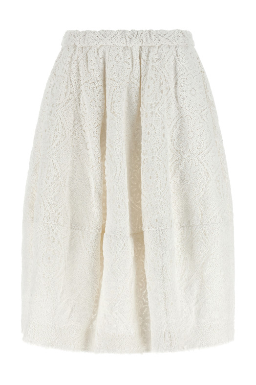 Macramé skirt White