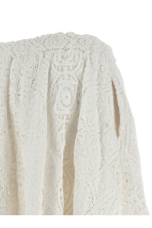 Macramé skirt White